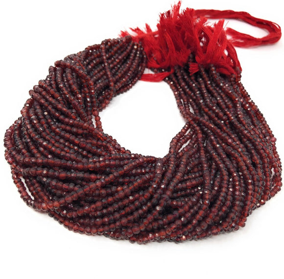 Garnet Gemstone Beads, Mozambique Garnet Beads, Jewelry Supplies for Jewelry Making, Wholesale Beads, Bulk Beads, 3.5-4mm , 12.5