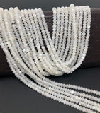 White Moonstone Beads, Gemstone Beads, Jewelry Supplie for Jewelry Making, Wholesale Beads, Bulk Beads, AAA Quality 13" Strand