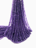 Natural Amethyst Beads, Jewelry Making Supplies, Wholesale Beads, Gemstone Beads, Bulk Beads, 4mm-4.5mm, 13" Strand