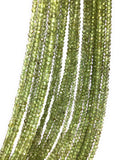 Natural Peridot Gemstone Beads, Genuine Gemstone Wholesale Beads, Bulk Beads for Jewelry Making, 3-3.5mm Beads, 13" Strand