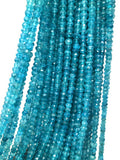 Natural Apatite Gemstone Beads, Genuine Gemstone Wholesale Jewelry Supplies for Jewelry Making, 4-5mm, 13" Strand