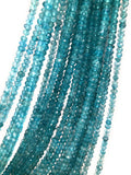 Natural Apatite Gemstone Beads, Genuine Gemstone Wholesale Jewelry Supplies for Jewelry Making, AAA Quality, 3-4mm, 13" Strand