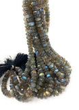 Labradorite Gemstone Beads, Bulk Wholesale Beads Jewelry Supplies for Jewelry Making, AAA Quality, 8-9mm , 8.75" Strand