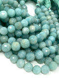 Amazonite Gemstone Beads, Jewelry Supplies forJewelry Making, Wholesale Beads, Bulk Beads, 8-10mm, 10" Strand