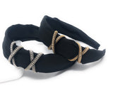 Bohemian Side Knot Crystal Headband for Women, Vintage Style Retro Hairbands, Rhinestones Hairband, 1 Pc
