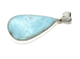 Larimar Pendant, Gemstone Pendant, Bohemian Jewelry, Sterling Silver Pendant, Natural Gemstone Pendant, 54x27.25mm