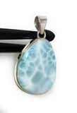 Larimar Pendant, Gemstone Pendant, Bohemian Jewelry, Sterling Silver Pendant, Natural Gemstone Pendant, 43mm X 25.3mm