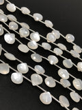 White Moonstone Beads, Gemstone Beads, Jewelry Supplie for Jewelry Making, Wholesale Beads, Bulk Beads, 8mm -10mm, 8"Strand