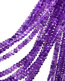 Natural Amethyst Beads, Jewelry Making Supplies, Wholesale Beads, Gemstone Beads, Bulk Beads, 9"Strand