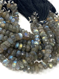 Labradorite Gemstone Beads, Bulk Wholesale Beads Jewelry Supplies for Jewelry Making, AAA Quality, 8-9mm , 8.75" Strand