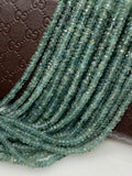 7.5" Natural Tourmaline Beads, Gemstone Beads, Paraiba Tourmaline Beads, Indicolite Tourmaline Beads, Bulk Wholesale Beads, 3mm - 4.5mm