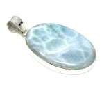 Larimar Pendant, Gemstone Pendant, Larimar, Sterling Silver Bohemian Jewelry, Natural Gemstone Pendant, 53x28.15mm