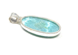 Larimar Pendant, Gemstone Pendant, Sterling Silver Pendant, Bohemian Jewelry, Natural Gemstone Pendant, 48.25 X 19.5mm