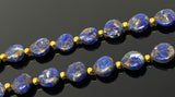 Mohave Lapis Lazuli Copper Beads, Healing Crystal Beads, Gemstone Beads, Lapis Lazuli Beads, Jewelry Supplies, 8" Strand