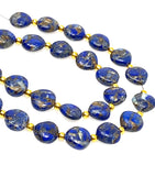 Mohave Lapis Lazuli Copper Beads, Healing Crystal Beads, Gemstone Beads, Lapis Lazuli Beads, Jewelry Supplies, 8" Strand