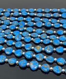 Mohave Blue Copper Turquoise Gemstone Beads, Turquoise Beads, Wholesale Bulk Beads for DIY Jewelry Making, Jewelry Supplies, 20 Pcs