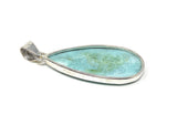 Larimar Pendant, Gemstone Pendant, Bohemian Jewelry, Sterling Silver Pendant, Natural Gemstone Pendant, 59Mm x 22mm