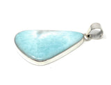 Larimar Pendant, Gemstone Pendant, Bohemian Jewelry, Sterling Silver Pendant, Natural Gemstone Pendant, 53mm x 26.3mm