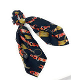 Printed Scrunchies for Women, Ponytail Holder Hair Tie for Girls, Long Tail Scarf Scrunchies for Women, Gifts for Girls