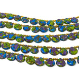 Mohave Copper Turquoise Beads, Gemstone Beads Turquoise Beads, Jewelry Supplies, Bulk Wholesale Beads, 8" Strand