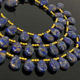 Mohave Lapis Lazuli Copper Beads, Healing Crystal Beads, Gemstone Beads, Lapiz Lazuli Beads, Jewelry Supplies, 8" Strand