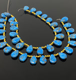 Sky Blue Copper Turquoise Gemstone Beads, Turquoise Beads, Mohave Turquoise Beads, Jewelry Supplies, Bulk Wholesale Beads, 8" Strand