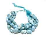 16” Larimar Beads, Gemstone Beads, Genuine Dominican Republic Larimar Beads - AAA Quality, JewelrySupplies, 10x7mm - 17x10mm