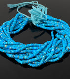 Arizona Turquoise Gemstone Beads, Turquoise Heishi Beads, Jewelry Supplies for Jewelry Making, Wholesale Beads, Bulk Beads, 13” Strand