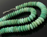 8" Natural Chrysoprase Gemstone Beads - German Cut Saucer Beads, Bulk Wholesale Beads