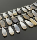 Rare Opal Onyx Combination Gemstone Beads, Jewelry Supplies, Wholesale Bulk Beads, 24- 37mm, 7” Strand/ 12 Pcs