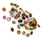 10 Pcs Tourmaline Cut Stones, Natural Multi Tourmaline Loose Gemstones, AAA Quality , 3mm - 4.5mm, Wholesale Gemstones