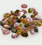 10 Pcs Tourmaline Cut Stones, Natural Multi Tourmaline Loose Gemstones, AAA Quality , 6x4mm, Wholesale Gemstones