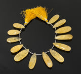 Yellow Aquamarine Beads, Rare Natural Yellow Aquamarine Gemstone Beads, Wholesale Bulk Beads, 26-38mm / 12 Pcs approx.