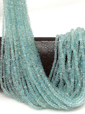 Aquamarine Beads, Gemstone Beads, Wholesale Beads, Jewelry Supplies for Jewelry Making, Wholesale Beads, Bulk Beads, 3.5-4.5mm, 12.5" Strand