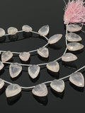 Rose Quartz Gemston Beads, Jewelry Supplies for Jewelry Making, Wholesale Supplies, Bulk Beads, 8" Strand