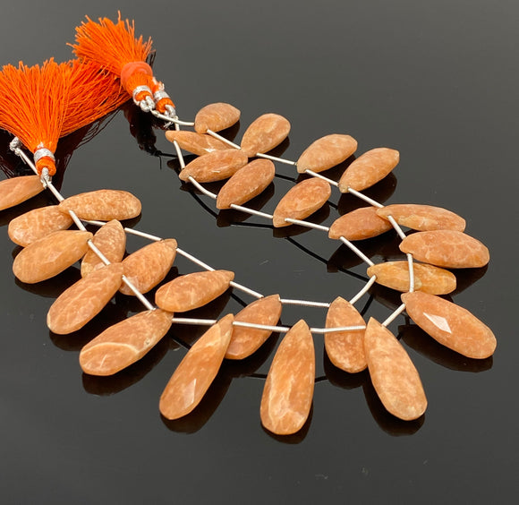 Peach Amazonite Gemstone Beads, Jewelry Supplies forJewelry Making, Wholesale Beads, Bulk Beads, 8.5” Strand/ 13 Pcs