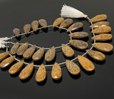 Natural Mariam Jasper Gemstone Beads, Jewelry Supplies, Wholesale Bulk Beads , 25mm - 31mm, 8”Strand/ 14 Pcs