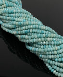 Natural Amazonite Gemstone Beads, Jewelry Supplies, Wholesale Bulk Beads, 4mm - 5mm, 13” Strand