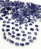 10Pcs Natural Iolite Gemstone Cut Stone, Genuine African Iolite AAA Grade Faceted Oval Loose Gemstones, Ring Stones , 6x4mm