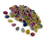 7 Pcs/ 10 Pcs Natural Sapphire Charms, Bulk Silver Gemstone Charms, Wholesale Jewelry Supplies, 15x9mm-17x12mm