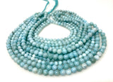 16" Larimar Beads, Gemstone Beads, Genuine Dominican Republic Larimar Beads AAAA Quality, Jewelry Supplies, Healing Crystal , 5mm - 5.5mm