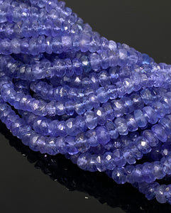 10" Tanzanite Beads, Gemstone Beads, Jewelry Supplies for Jewelry Making, Bulk Beads, AAA Grade