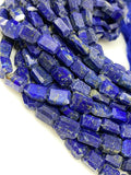 Lapis Lazuli Beads, Gemstone Beads, Bulk Wholesale Beads, Nugget Beads, Jewelry Supplies, 10" Strand