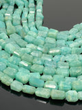 Amazonite Nugget Beads, Peruvian Amazonite Gemstone Beads, Jewelry Supplies, Bulk Wholesale Beads, 9mm - 13mm, 10” Strand