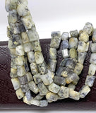 Dendrite Opal Gemstone Beads, Dendritic Opal Faceted Nugget Beads, 9x8mm - 11x9mm, 10” Strand