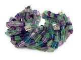 Natural Multi Fluorite Nugget Beads, Gemstone Beads, Jewelry Supplies, Wholesale Bulk Beads, 9mm - 13mm, 10” Strand