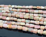 Pink Opal Gemstone Beads, Pink Opal Faceted Nugget Beads, Bulk Wholesale Beads, Jewelry Supplies, 10” Strand