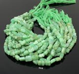 Natural Chrysoprase Gemstone Beads - Nugget Beads, Bulk Wholesale Beads, Jewelry Supplies, 10” Strand