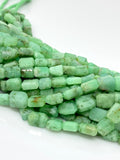 Natural Chrysoprase Gemstone Beads - Nugget Beads, Bulk Wholesale Beads, Jewelry Supplies, 10” Strand