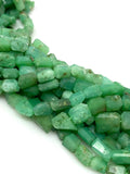 Natural Chrysoprase Gemstone Beads - Nugget Beads, Bulk Wholesale Beads, Jewelry Supplies, 10” Strand